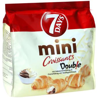 Mini Croissants Doubles 7Days Cacao &amp; Vanille 185g 