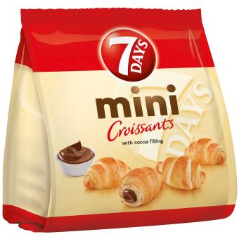 Mini Croissants 7Days Cacao 185g 
