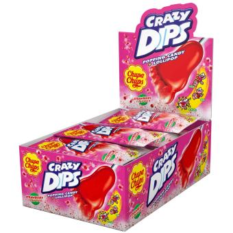 Chupa Chups Crazy Dips Fraise 24x14g 