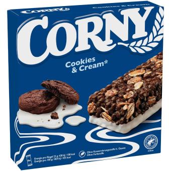 Biscuits et crème classiques Corny 6x23g 