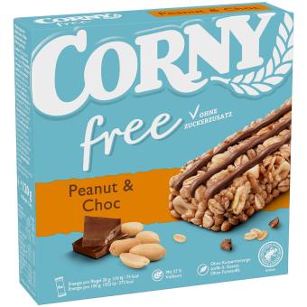 Cacahuètes et chocolat sans maïs 6x20g 