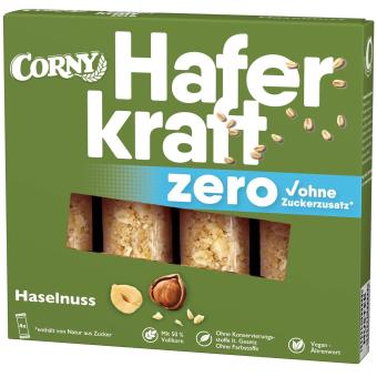 Corny Haferkraft Zero Noisette 4x35g 