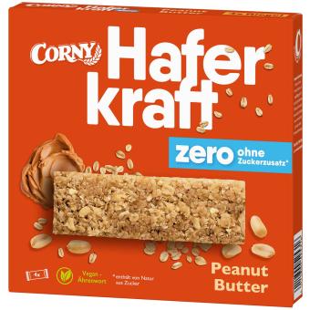 Corny Haferkraft Zero Beurre de cacahuète 4x35g 