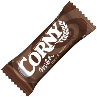 Corny Milk Noir et Blanc 4x30g 