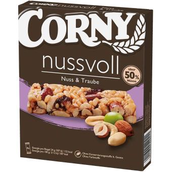 Corny Nutty Noix et Raisin 4x24g 
