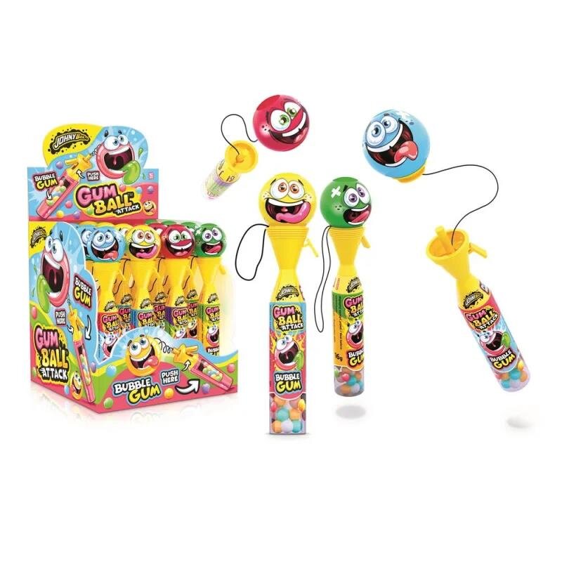 Johny Bee Gum Ball Attack 16 pièces 