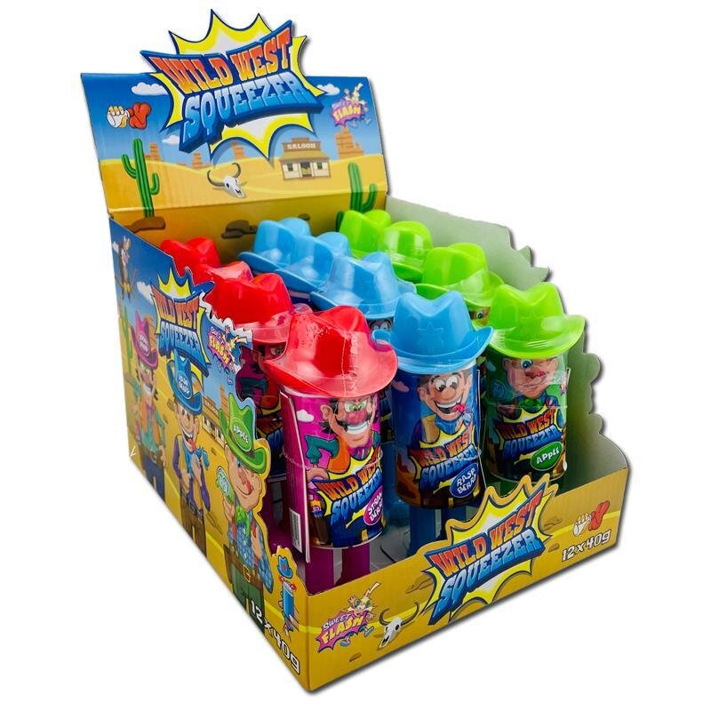 Sweet Flash 12 pièces Wild West Squeezer Candy Gel