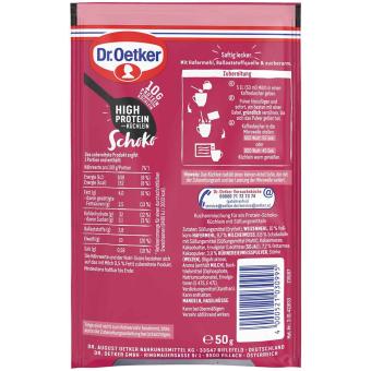 Gâteaux au chocolat riches en protéines Dr. Oetker 50 g 