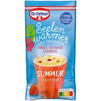Dr. Oetker Soul Warmer Cold Cup Pudding Vanille et Fraise 36 g 