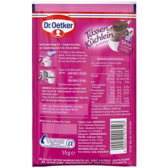 Gâteaux au chocolat Dr. Oetker 55 g 