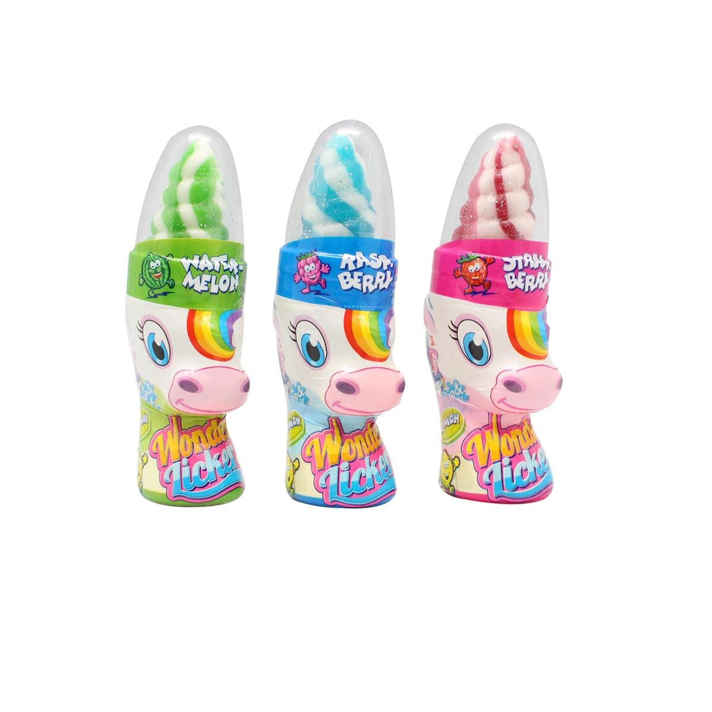 Sweet Flash Einhorn Wonder Licker, Lutscher, 50g mit saurem Pulver