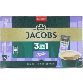 Jacobs 3en1 Sticks Milka 10 pièces 