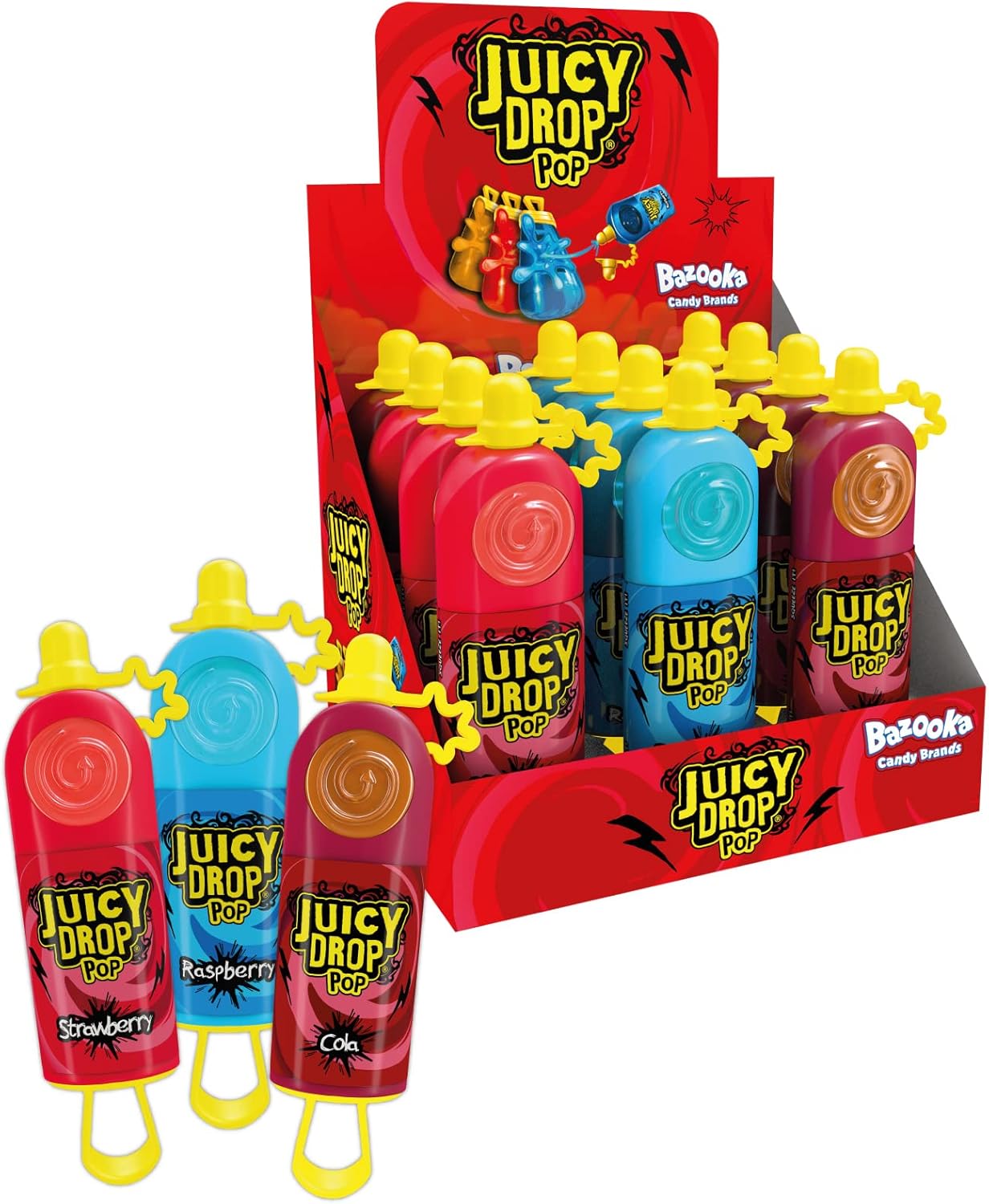 Bazooka Juicy Drop Pop 12x26g