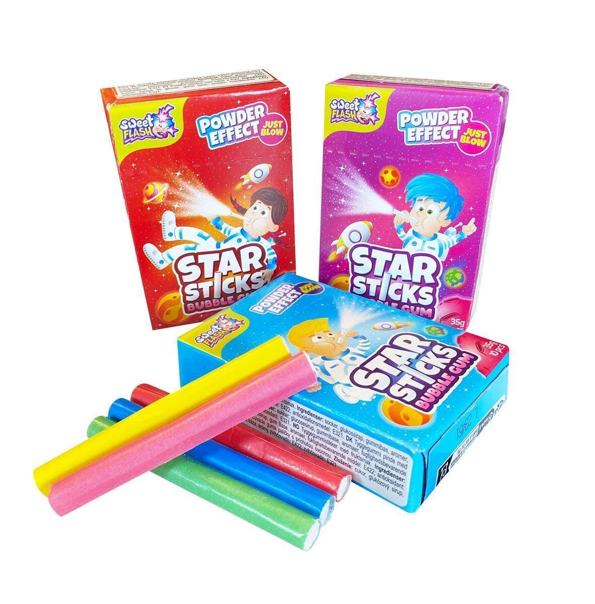 Sweet Flash Kaugummi Sticks mit Zauber Rauch Effekt 10 Sticks je 3,5 g