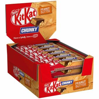 KitKat Chunky Beurre de cacahuète 24 x 42 g 