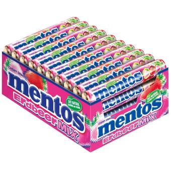 Mentos Mélange de Fraises 40 x 37,5 g 