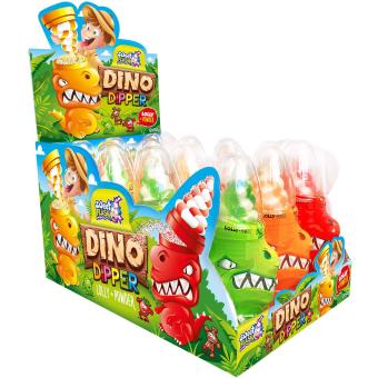 Sweet Flash Dino Dipper Lolly & Powder 12x50g