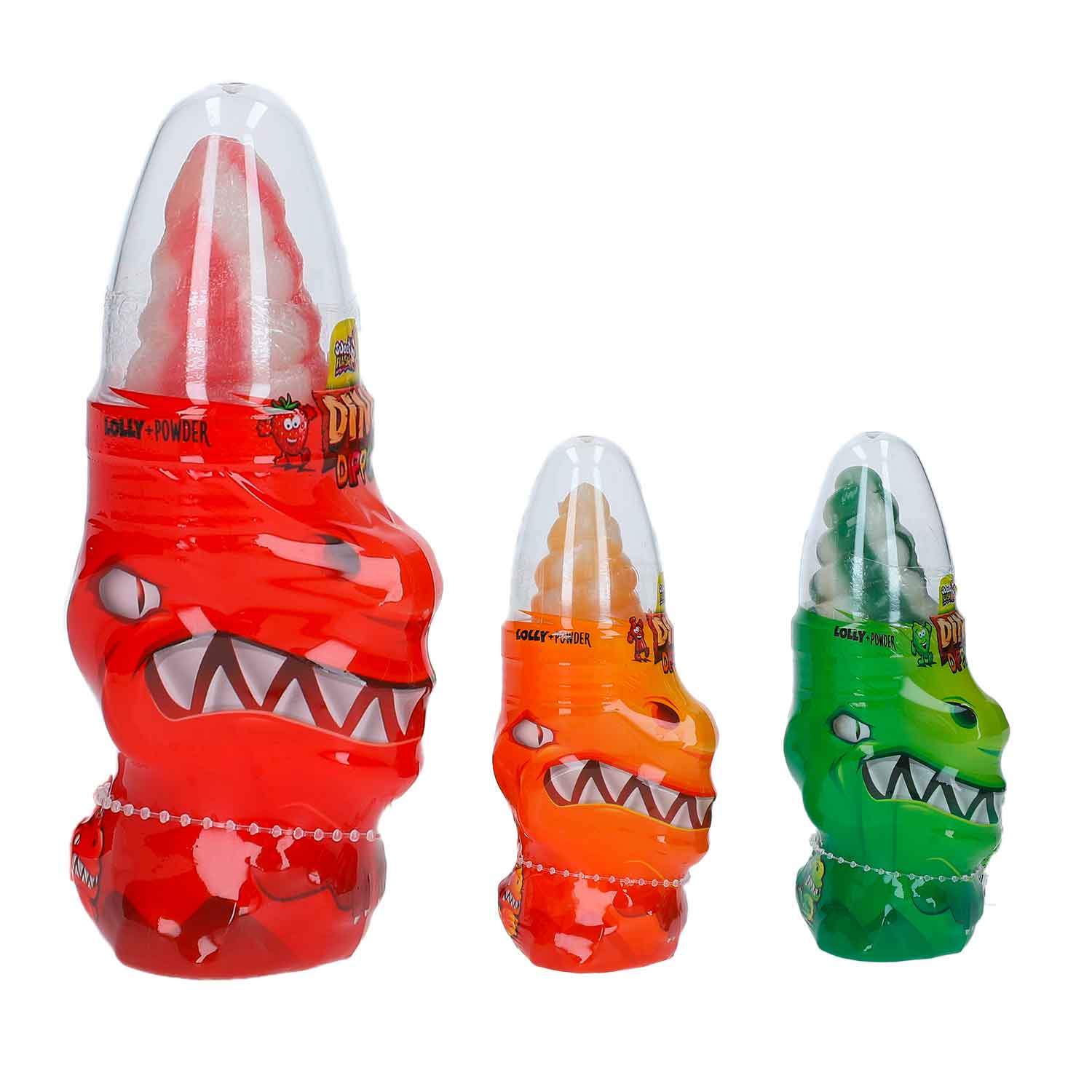 Sweet Flash Dino Dipper Licker, Lutscher, 50g mit saurem Pulver